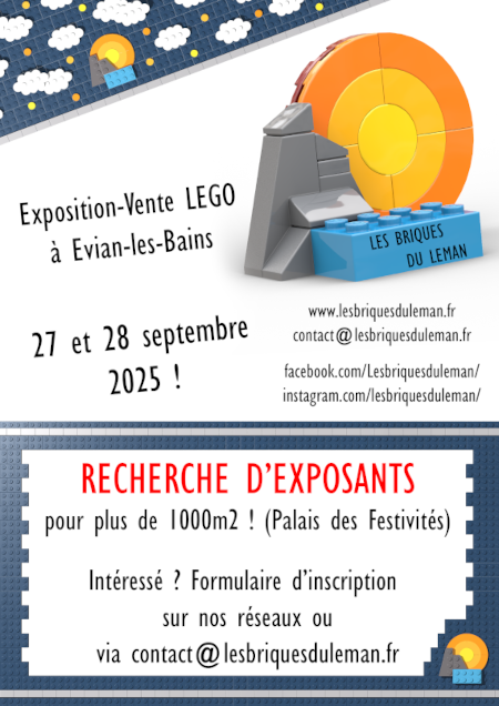 Affiche de recherche d'exposants pour Évian 2025